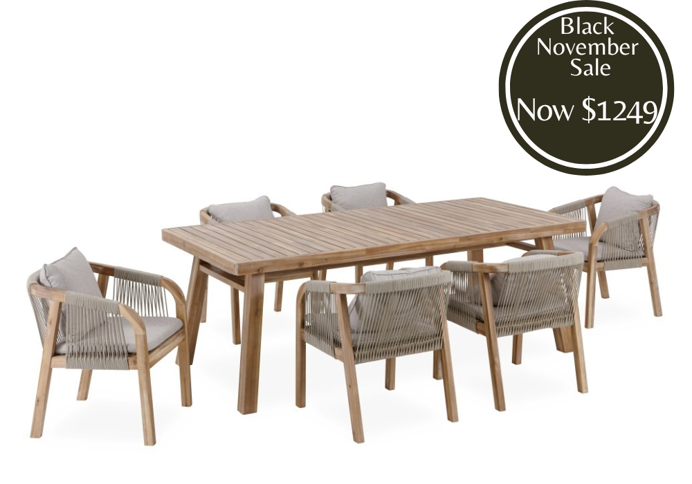 Diablo 7pce Dining Setting